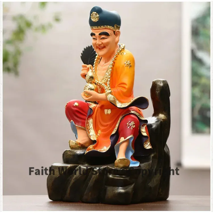 Wholesale Buddha figure Southeast Asia HOME SHOP Family protection Propitious FENG SHUI JI GONG PU SA Buddha God Luo Han statue