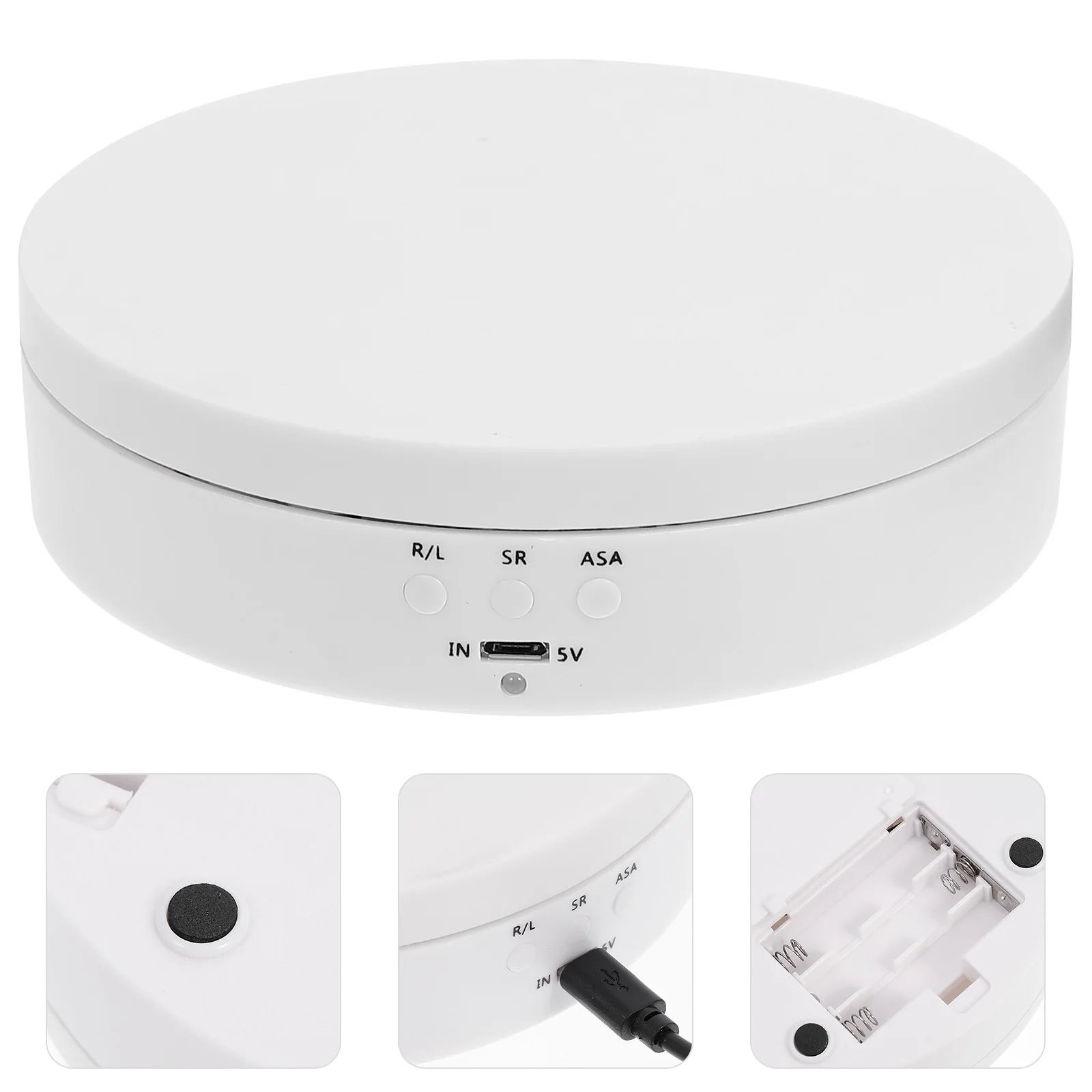 Auto Electronic Rotating Display Stand Versatile Jewelry Watch Phone Showcase Anti-Seepage Reusable Operated