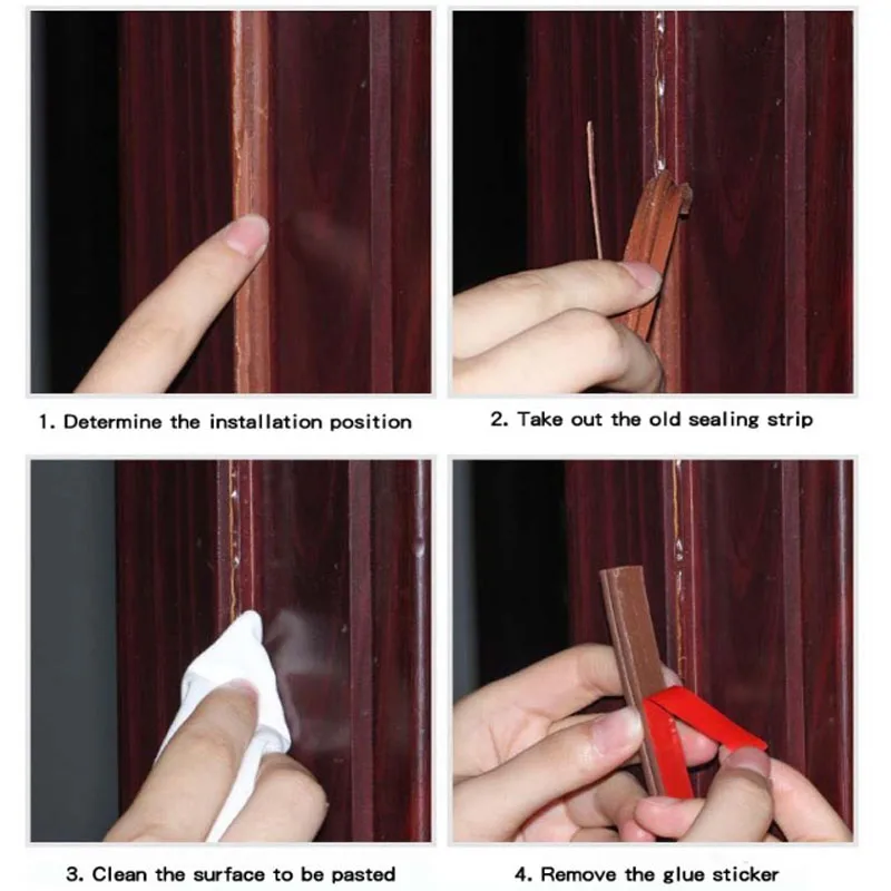 6Meter I Type Siliconen Rubber Afdichting Strip Zelfklevende Deuren Isolatietape Raam Geluidsisolatie Weergap Blocker