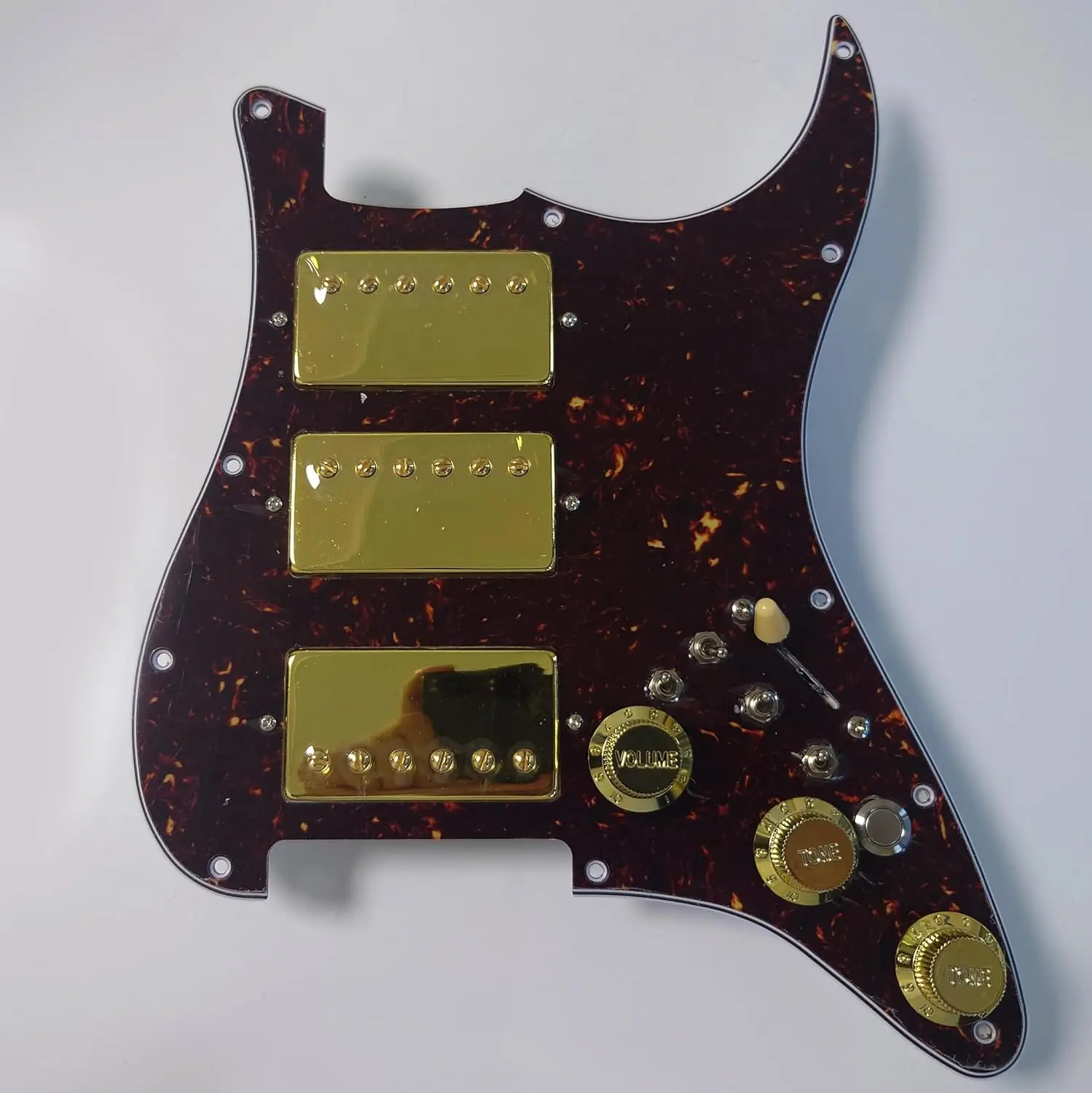 Prewired Loaded ST Pickguard with Kill Switch Coil Split Humbucker Alnico 5 Pickups 11 Hole for American/Mexican  Guitar