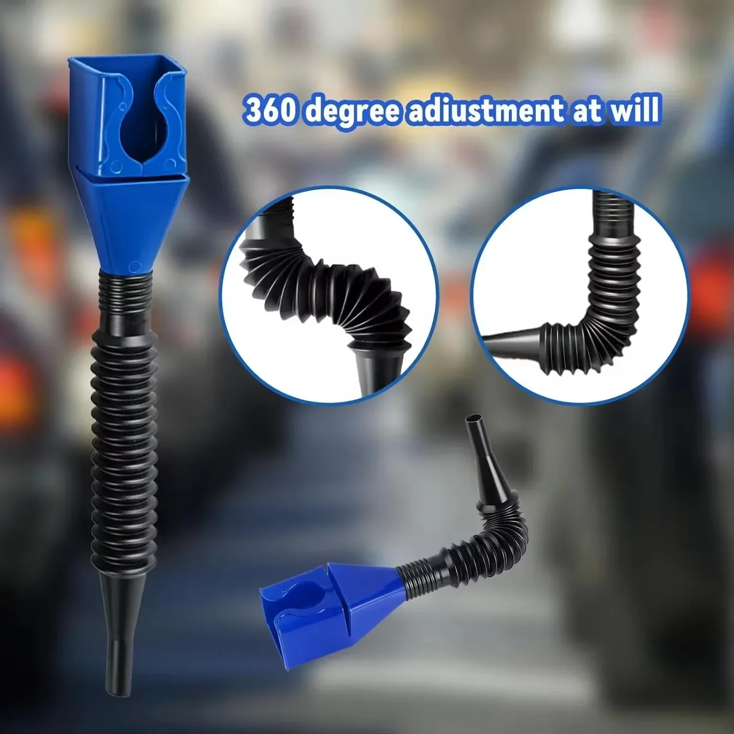 1/3/5PCS Telescopic Car Refueling Funnel Universal Engine Oil Gasoline Filter Transfer Funnels Tool Foldable Portable Funnels