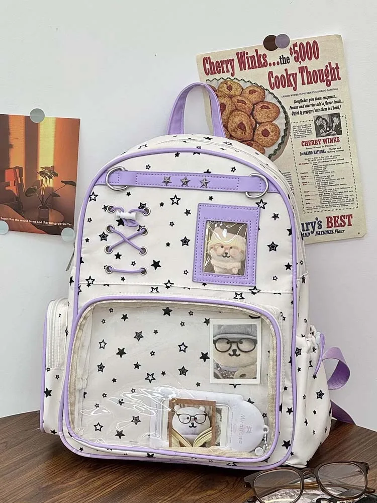 Kawaii Starry Harajuku Pastel Ita Backpack