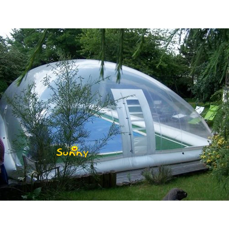 Customized Transparent Inflatable Dome Swimming Pool Cover Tent  Bubble Dome Tent Cover for Pool Use