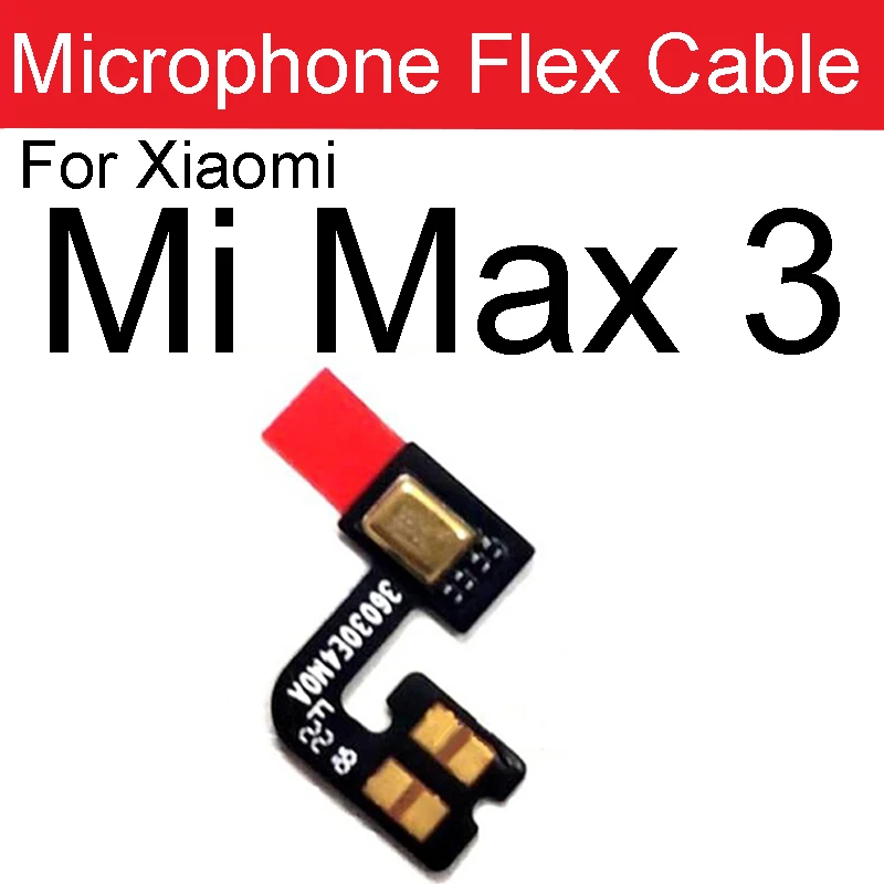 Microphone Flex Cable For Xiaomi Redmi K30 Ultra Mi 11 Pro Mi9 SE Mi Max 3 Microphone MIC Connector Flex Cable Parts