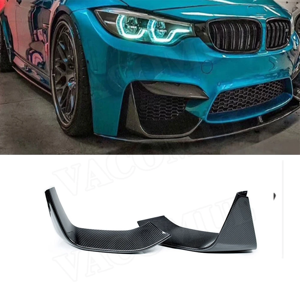 

Carbon Fiber Front Flaps Apron for BMW 3 Series F80 M3 4 Series F82 F83 M4 2014-2017 FRP Front Splitters