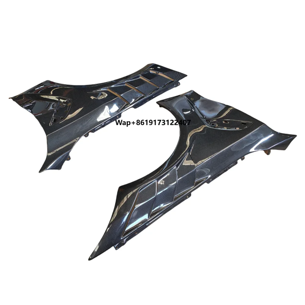 

For M3 M4 G80 G82 Body Kit Dry Carbon Fiber A-Style Front Bumper with Mudguard Vent Car Fenders