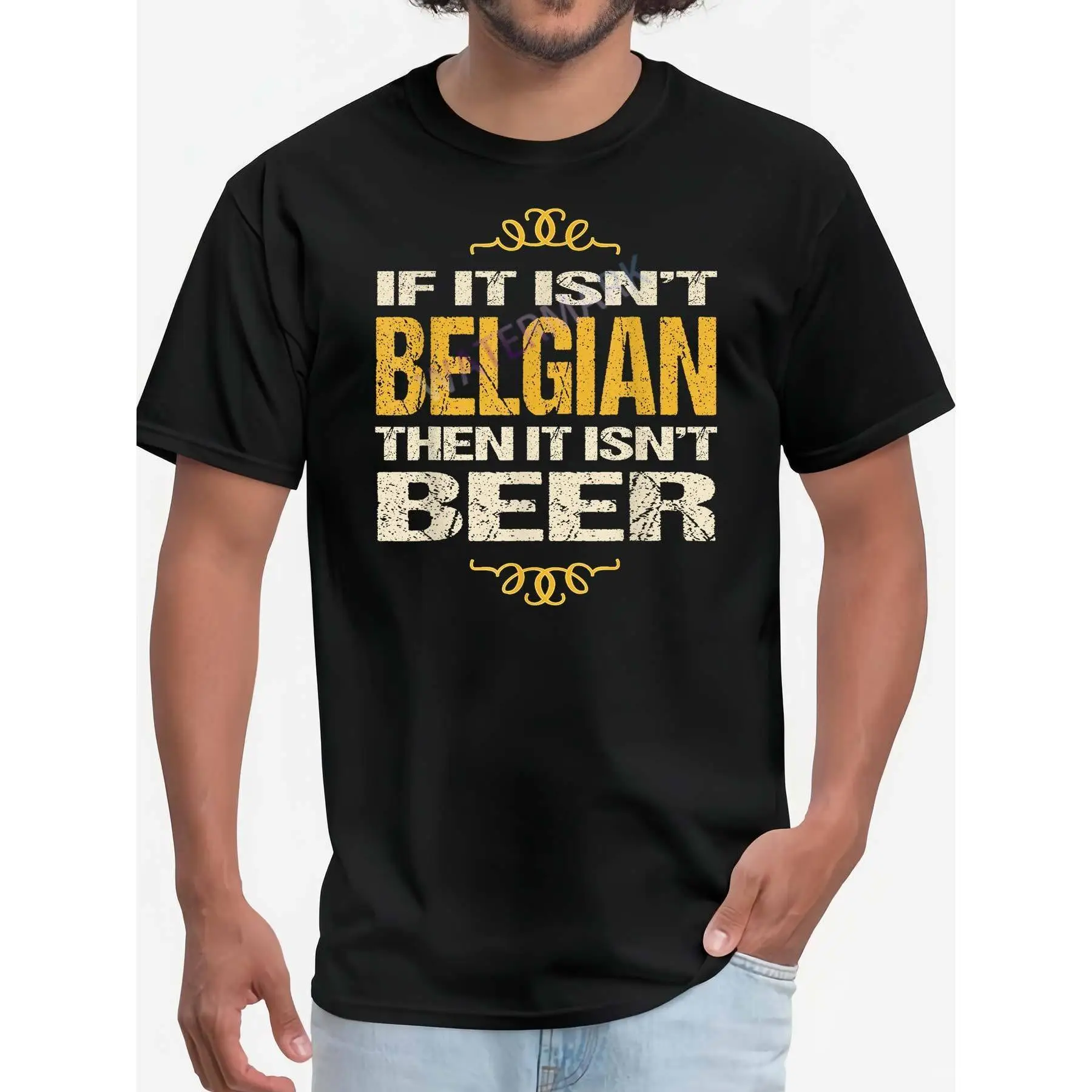 

Funny Belgian Beer T-shirt, If It Isn't Belgian Graphic Tee, Humorous Beer Lover Gift, Pub Drinking Shirts for Men & Women