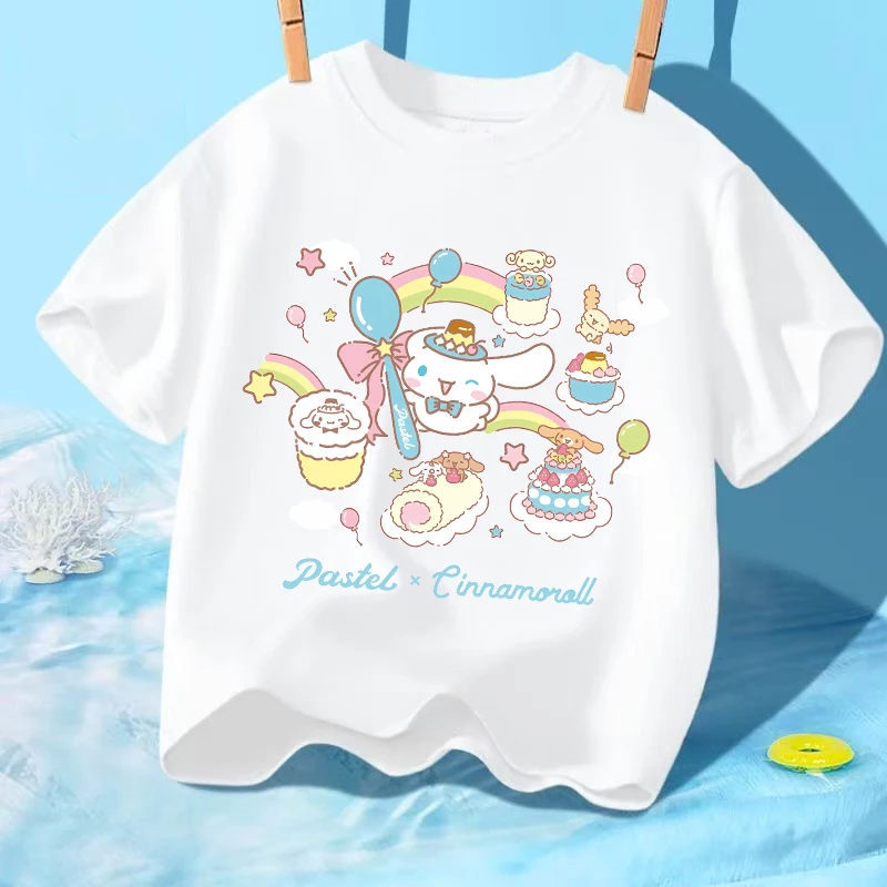 Детская-футболка-sanrio-с-короткими-рукавами-хлопковые-футболки-с-мультяшным-принтом-cinnamoroll-летние-повседневные-топы-для-мальчиков-и-девочек-детская-одежда-kawaii