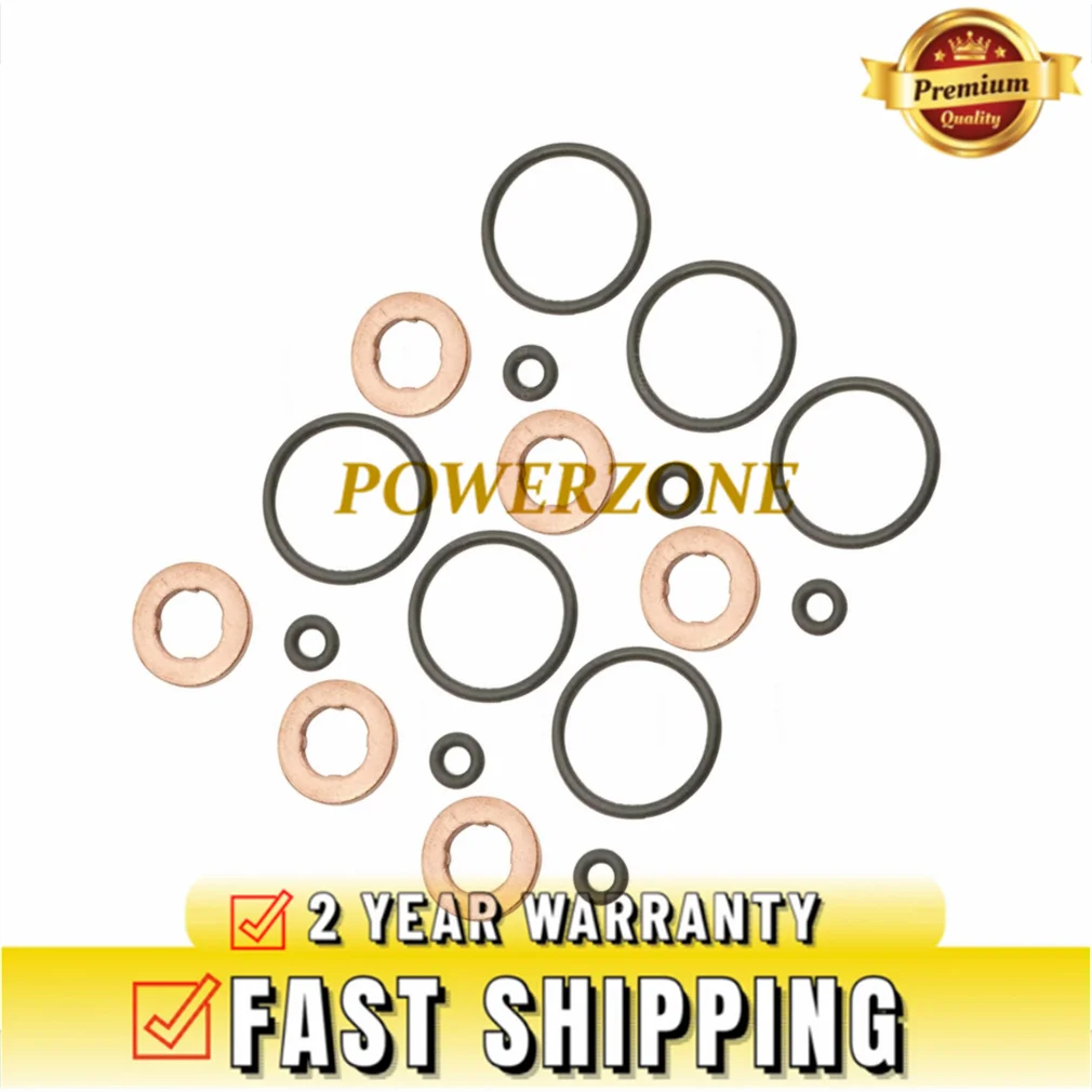 WHT000884 New Injector Seal Rings O-Ring Kit for Audi VW 3.0 TDI 059130519 059130119 059130519B