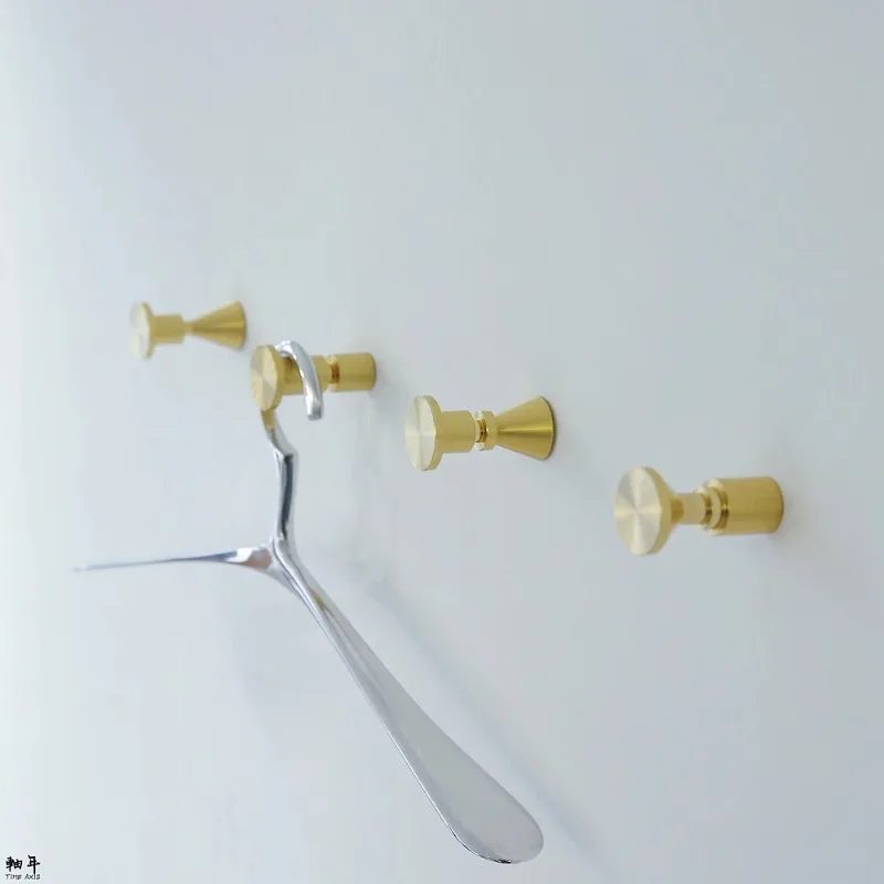

Brass hook, Nordic design, Danish wall decoration, hanging clothes, hats, metal decorations, hooks