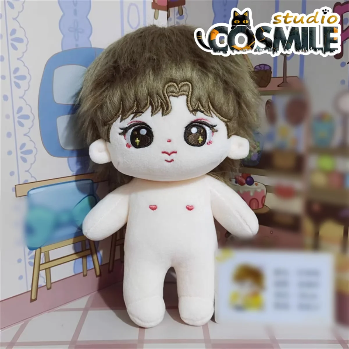 Kpop Idol Star Cute Stuffed Plushie Plush 20cm Doll Body Skeleton Clothes Toy Gift RB