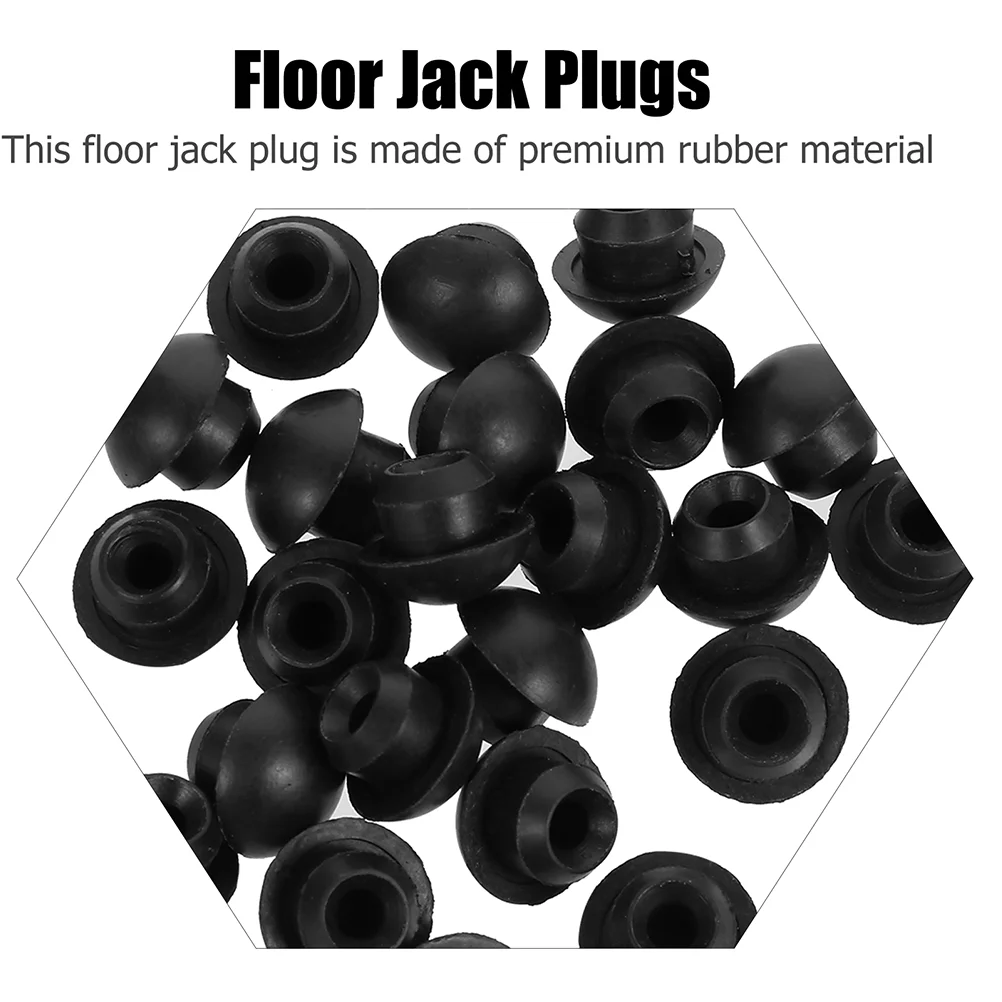 40 Pcs Jack Oil Plug Horizontal Plugs Rubber Reservoir Filler Car Hydraulic Bung Jacks