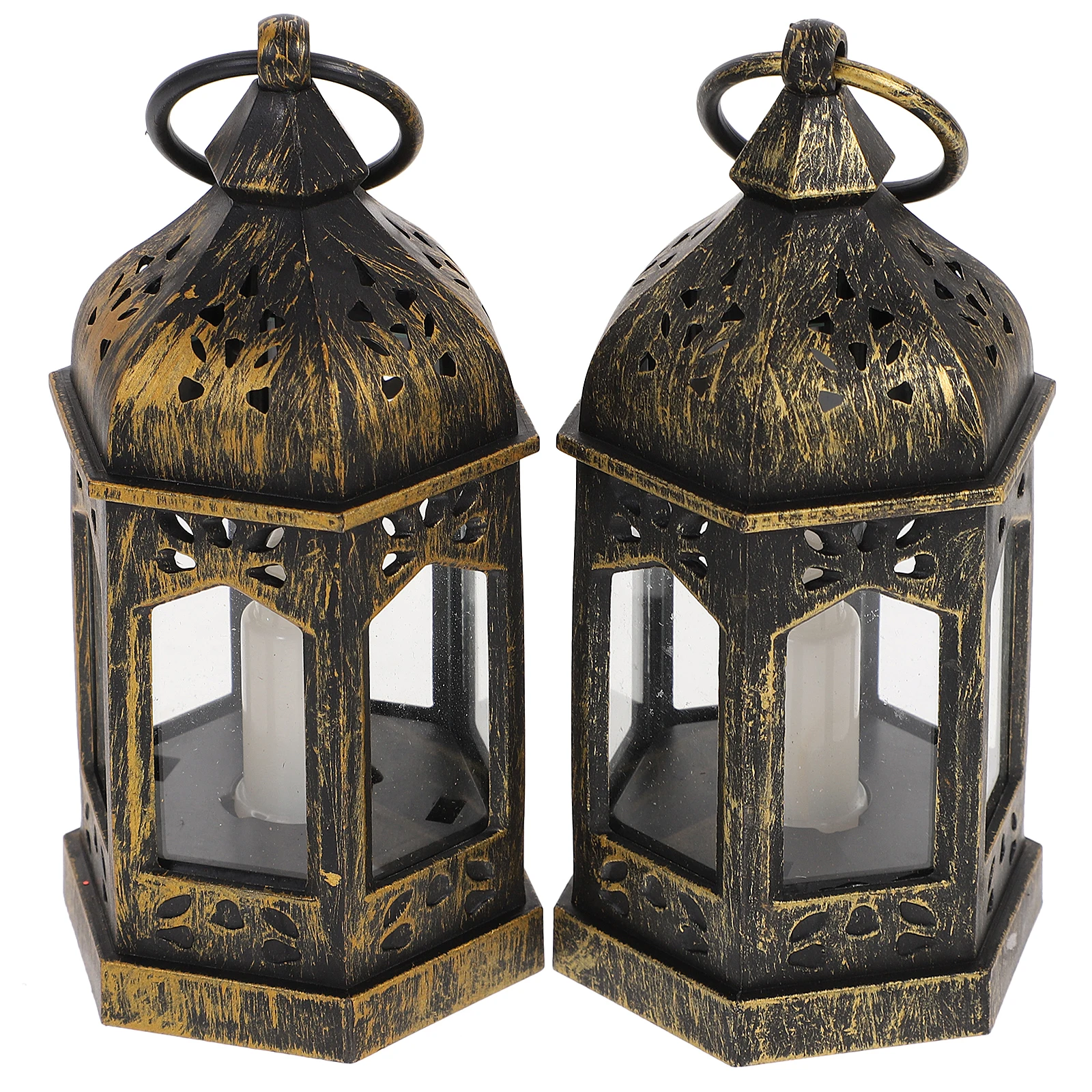 

2Pcs Retro Oil Lamp Hanging Decorative Light Creative Vintage Style Pendant Lamps for Room Scene Decoration Retro Oil Lamp