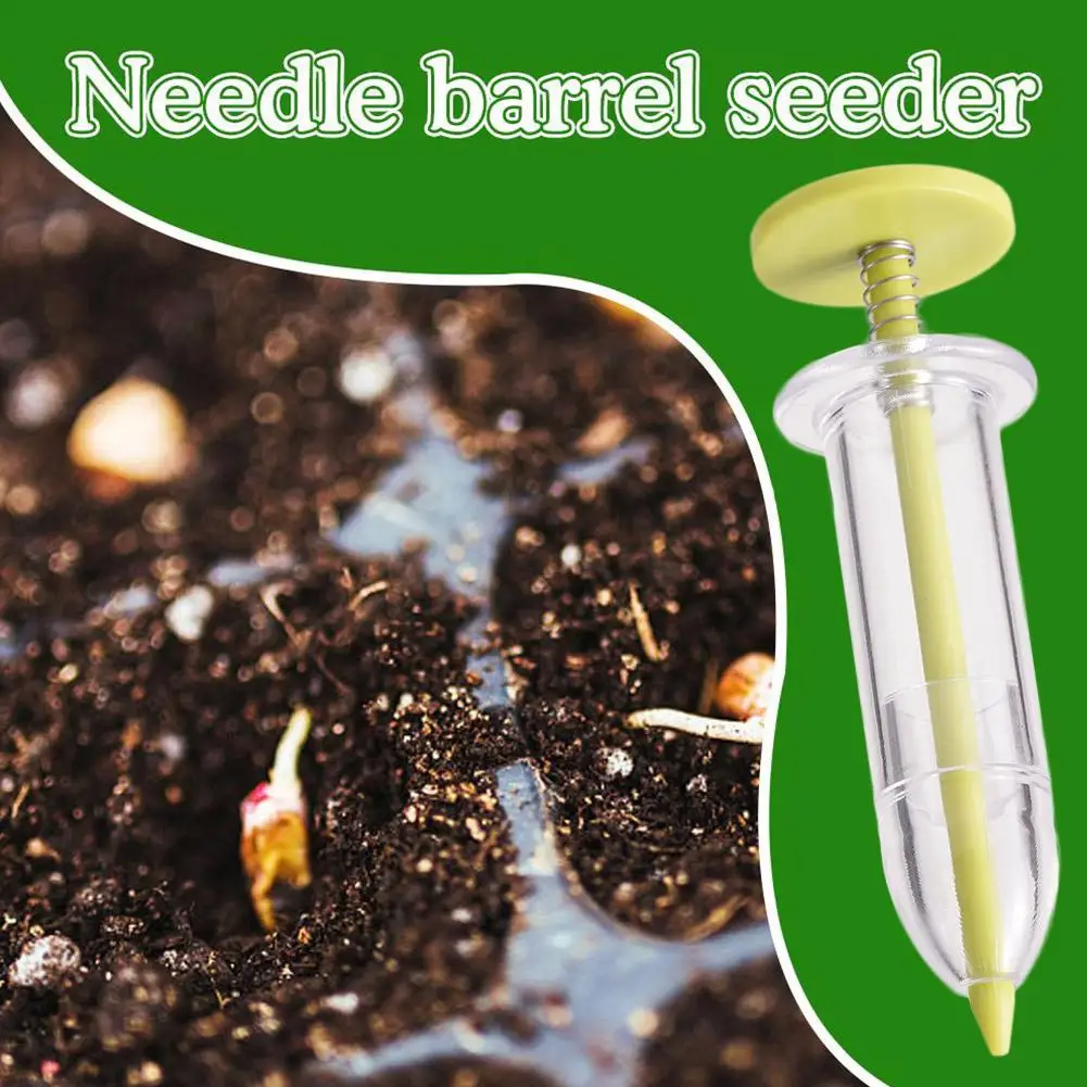 Mini Sowing Seed Dispenser Sower With Manual Planter Handheld Garden Precision Seeding Fertilizing Planter For Carrot Lettu Q5U6