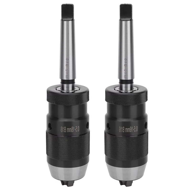 ABFU-MT2-B16 Morse Taper Keyless Drill Chuck Quick Release For Drilling Machine 0.5-16Mm 2Pc MT2-B16 Chuck