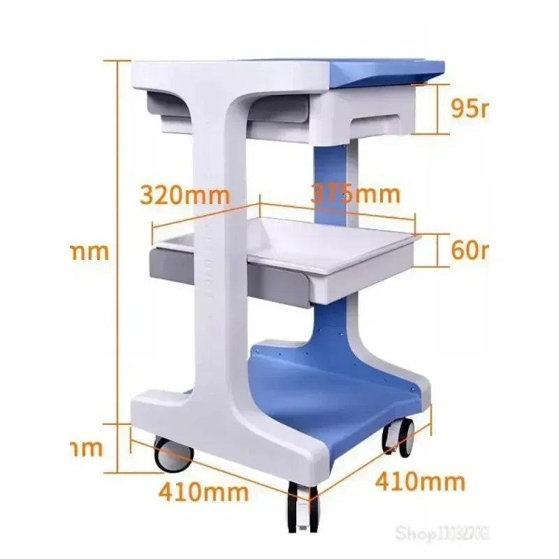 

The Same High-end Beauty Salon Trolley Shelf Small Bubble Instrument Car Mobile Drawer Carritos Hair Salon Equipment Furniture