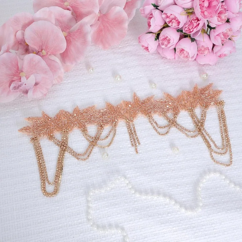 jaren 1920 Goth accessoires voor vrouwen Gatsby kostuum Roaring 20s kralen kwastjes voorhoofd hoofdbanden Vintage zwarte Flapper hoofddeksels