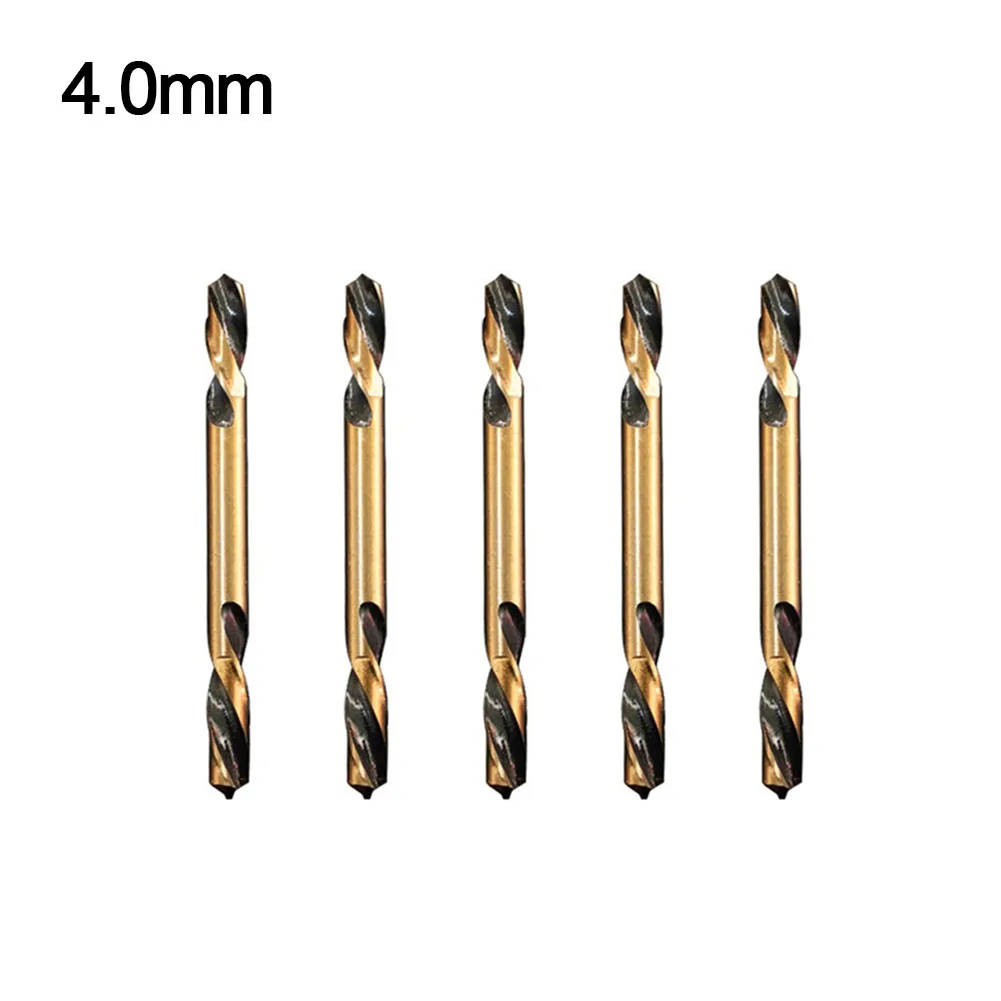 5-delige borenset tweekoppige boren doe-het-zelf-projecten handboor compatibel draagbaar ontwerp verschillende maten beschikbaar