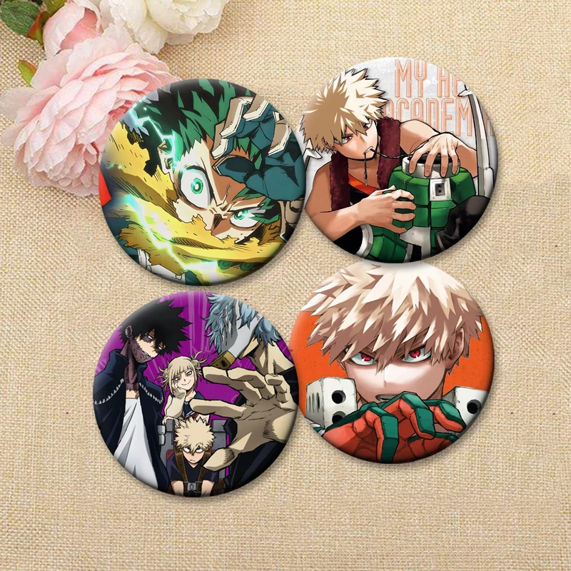 أنيمي بطلي الأكاديمية دبابيس Midoriya Izuku Bakugou Katsuki شارة تودوروكي شوتو Ochaco Uraraka الكرتون دبابيس اكسسوارات #3