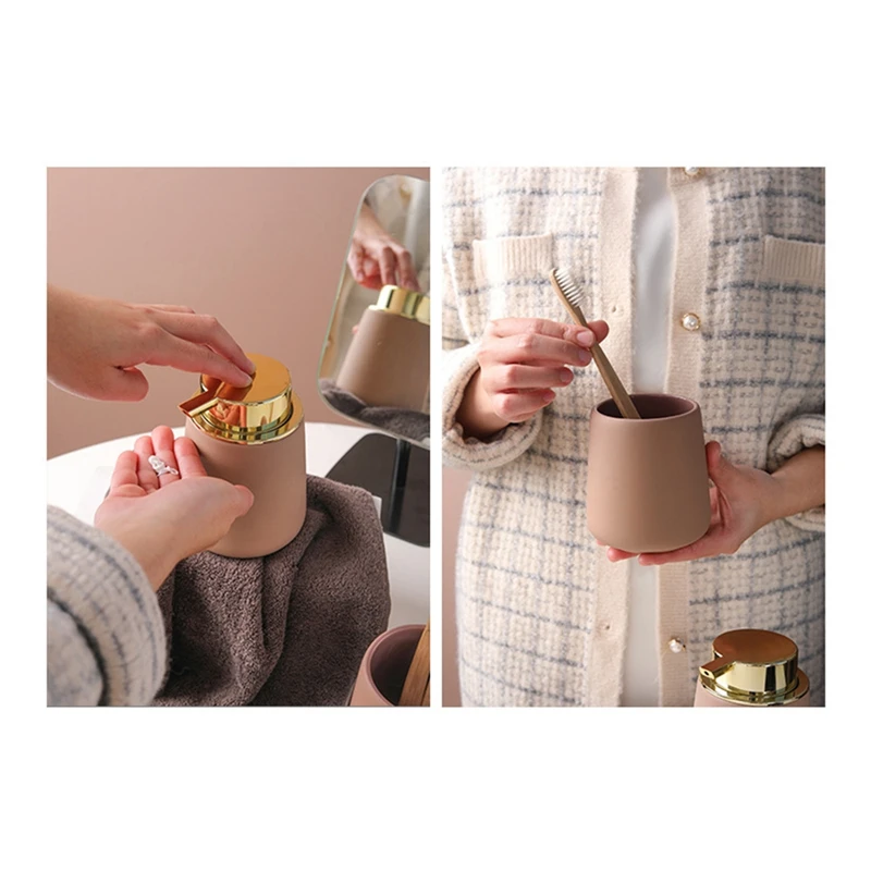 زجاجة يد من السيراميك للحمام ، جل الاستحمام ، ملحقات الحمام