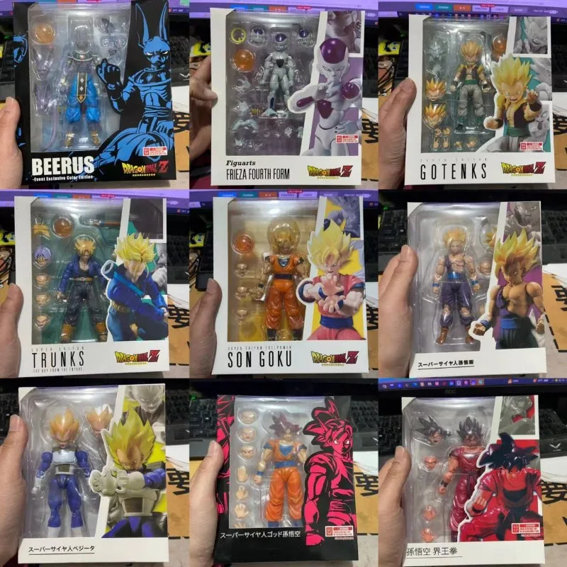 Nueva Figura Articulada de Dragon Ball Saiyan Beerus Trunks Gotenks Goku, Adorno Coleccionable, Regalo de Cumpleaños para Niño, Regalo de Navidad