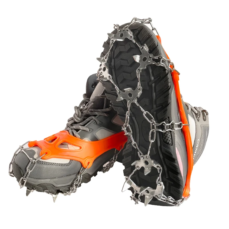 

Crampon anti-skid shoe cover outdoor 24-tooth stainless steel snow claw professional equipment ice grab men's and women's