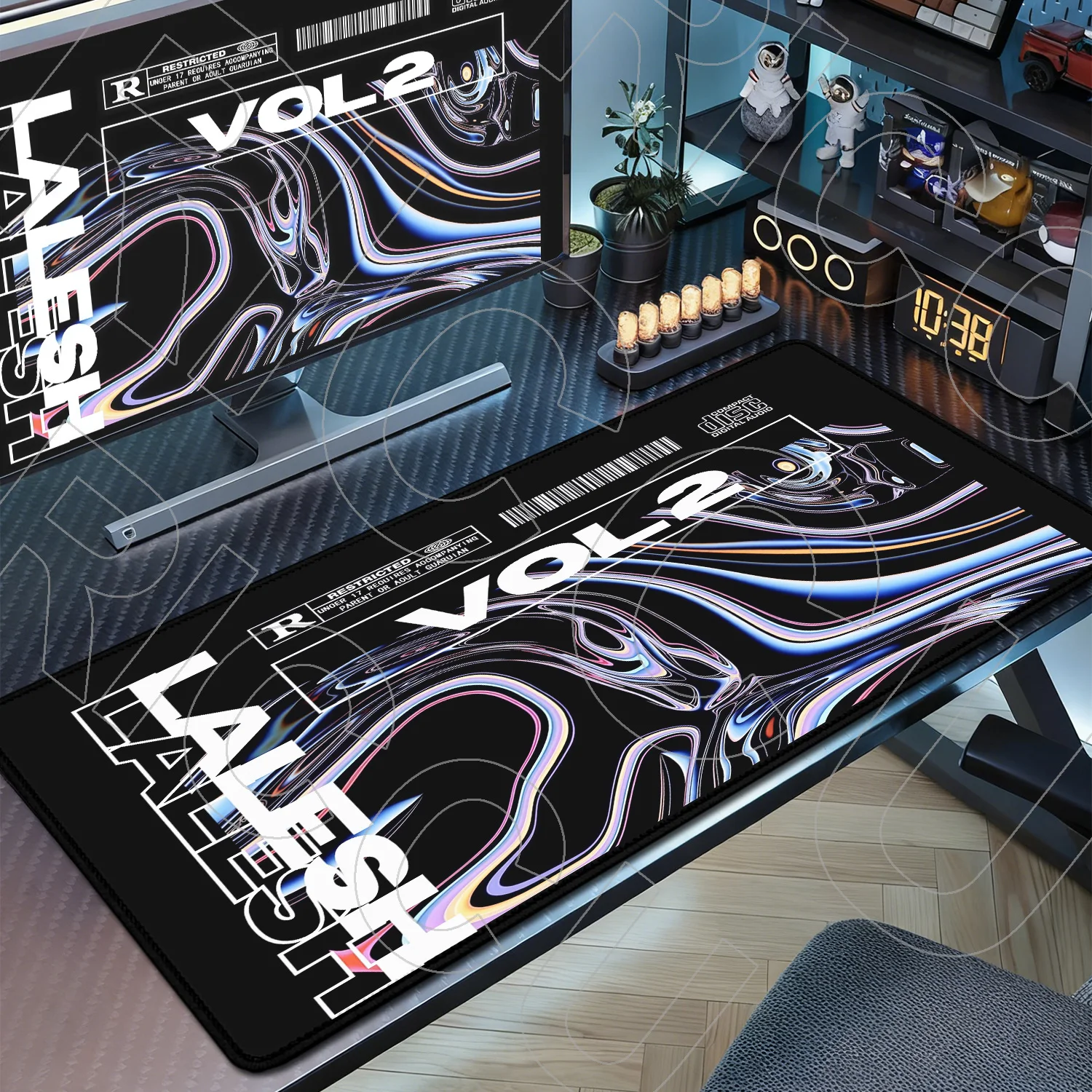 

HD жидкий термостойкий коврик для мыши, большая игровая клавиатура, расширенные коврики 90x40 см, фиолетовый и черный топографический коврик для мыши, настольный коврик для ПК