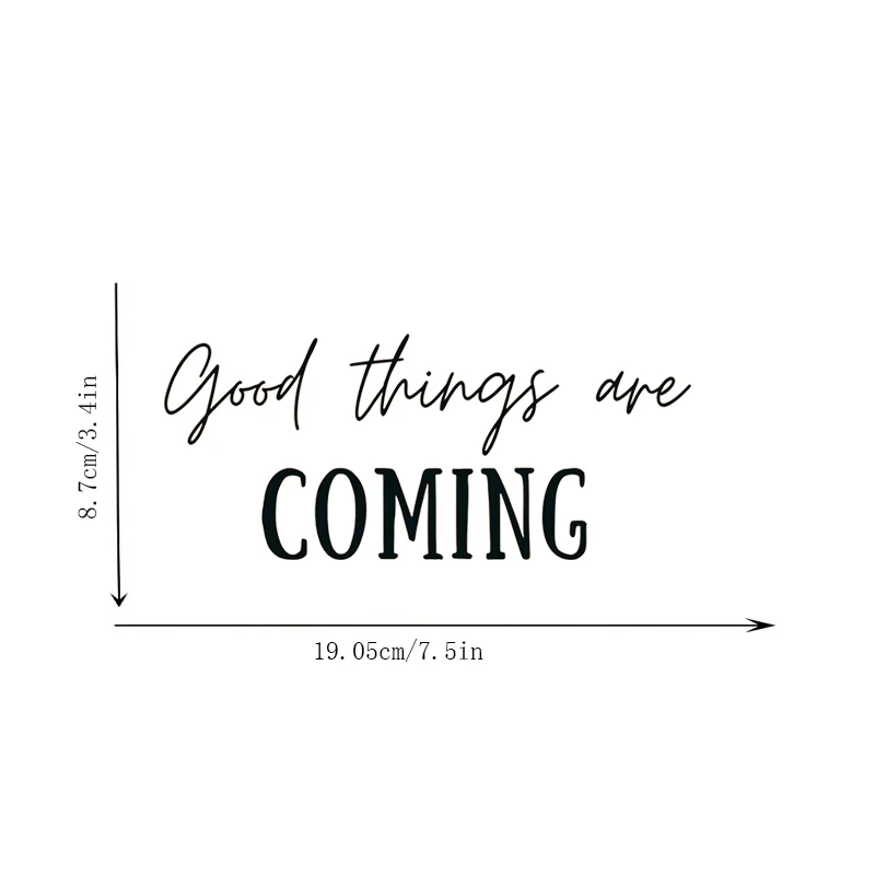 Good Things Are Coming, Mirror Makeup Mirror Stickers, Car Sticker, Car Window Decoration, Vinyl Sticker