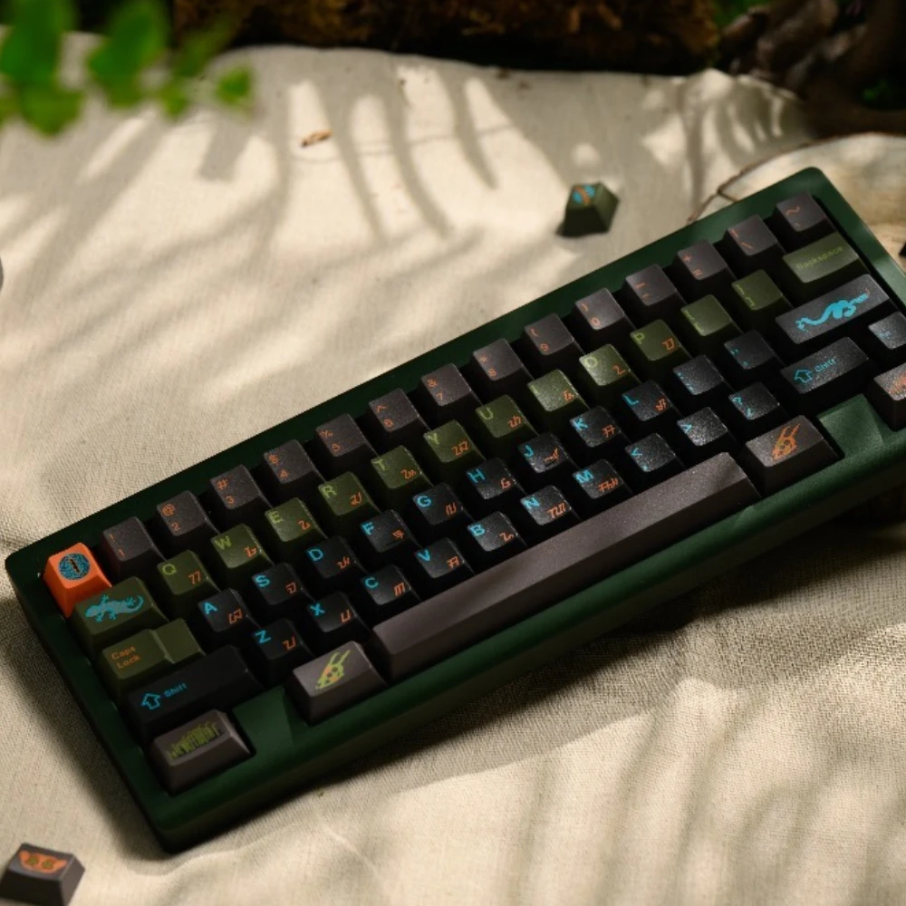 Komodo Keycaps Set Custom Numpad/40s/base ABS Point  Artisan Keycap Cherry Profile Keyboard Cap Mechanical Keyboard Accessories