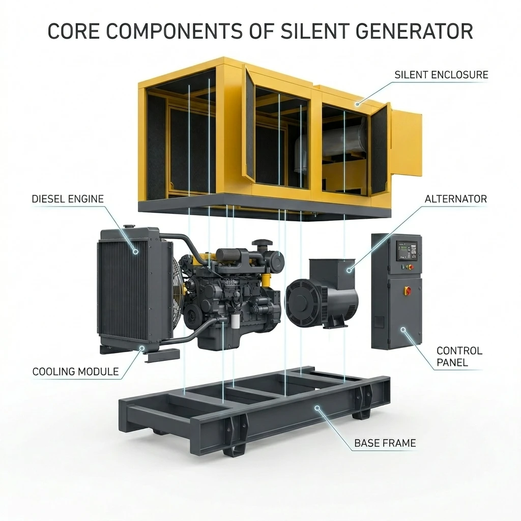 Diesel Generator Wechai Yuchai Deutz Sdec Super Silent Open 20kw 30kw 50kw 100kw 200kw 400kw 500kw 800kw 1000kw Genset ATS Power
