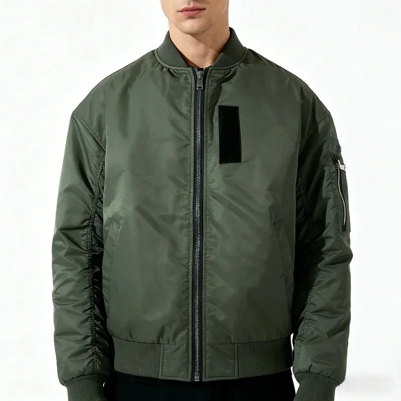 Autumn Winter Bomber Jacket Men Big size Pilot Military Coat Male Streetwear Branded Clothing Parka 2024 Padded MA1 Z1A1