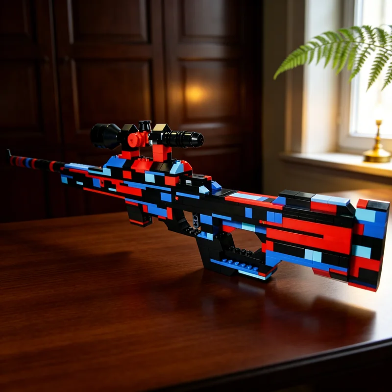 

496pcs MOC Sniper Working Rubber BrickLink Designer Program Model Building Blocks Construction Toys Christmas Gifts Brick Kids