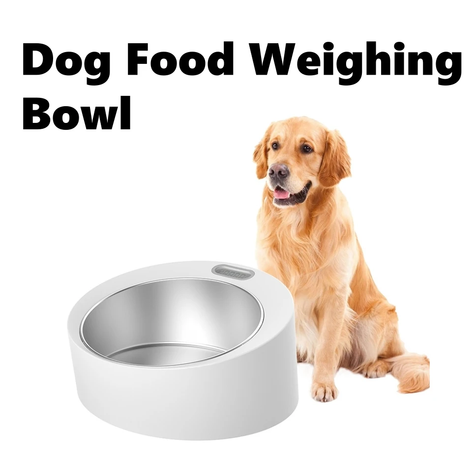 

Pet Smart Bowl Dog Food Bowl Digital Feeding Bowl With LED Screen Stand Smart Weighing Large Dog Slow Feeder Drinking Bowls