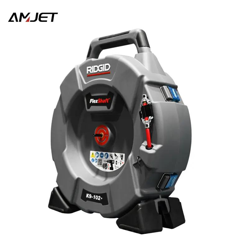 

RIDGID K9-102 Компактный дренажный очиститель для труб диаметром 32–50 мм. Маленький очиститель канализации. Маленькое очиститель со стальным тросом диаметром 6 мм.