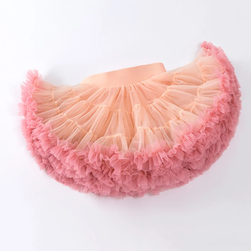 HOT Upgrade Kids Girls Tulle Skirt Baby Children Tutu Pettiskirt Skirt Children Fluffy Ballet Skirt Party Princess Girl Clothes