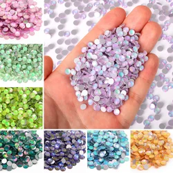 New Arrival Silver Bottom Glass Round Rhinestones Non Hotfix Flatback Crystal SS6-SS30 Nail Art Diamond For Garment Decoration