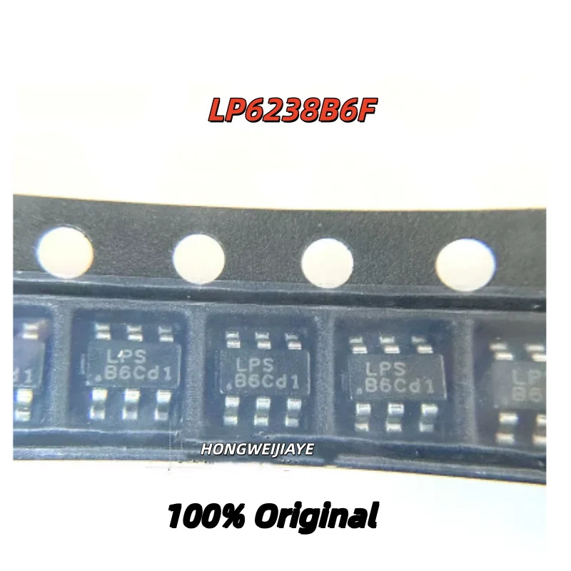 10PCS 100% Neue LP6222B6F 5D* LP6229B6F 5P* LP6238B6F B6* SOT-23-6 Brandneue Original-Chips IC