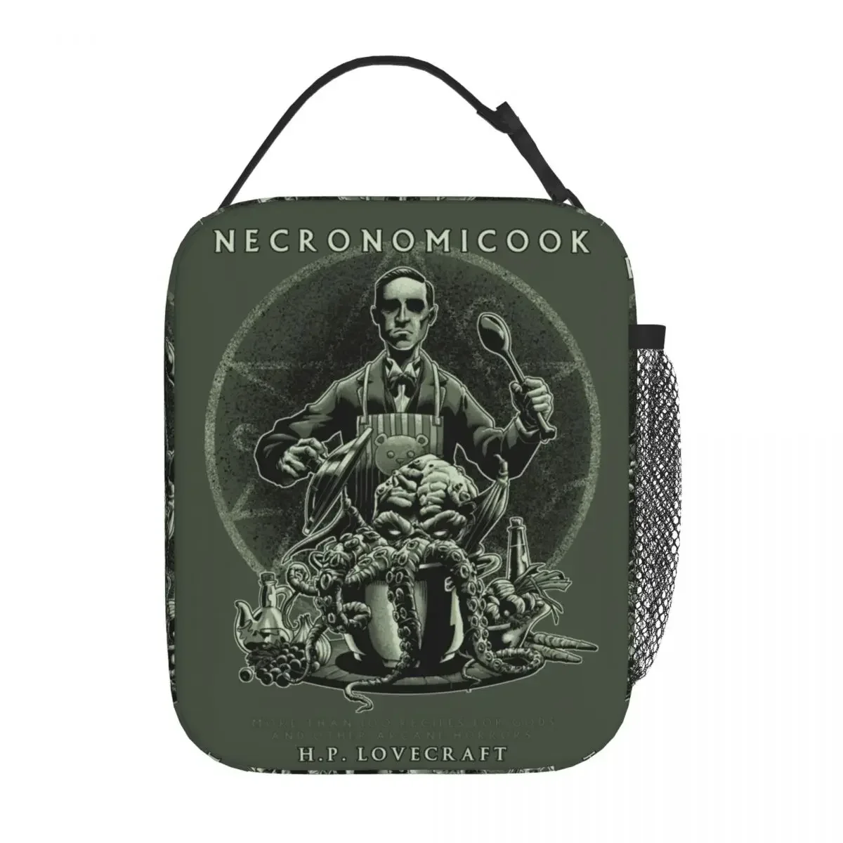 

Necronomicook Call Of Cthulhu Insulated Lunch Bags Lovecraft Arkham Arcane Horror Lunch Container Thermal Cooler Lunch Box