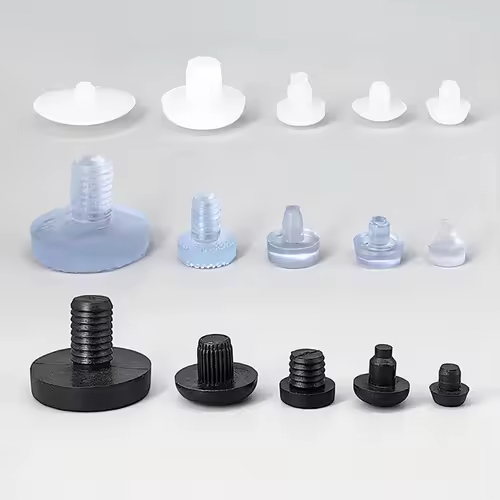 10/20pcs Round PVC Furniture Foot Nail Rubber Glide Nail Office Table Chair Leg Floor Protector Round Sliding Disc Noise Killer - Image 3