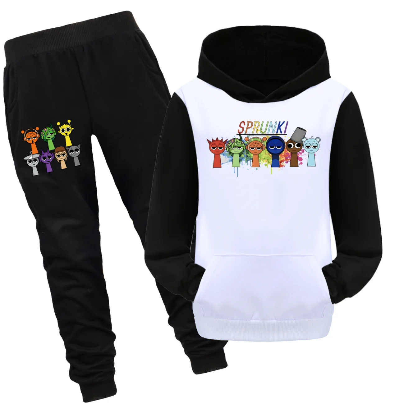 

Толстовка с капюшоном Sprunki Kids Game Incredibox, толстовка с капюшоном для мальчиков-подростков, модная уличная одежда, топы, пуловер для маленьких девочек, верхняя одежда, пальто