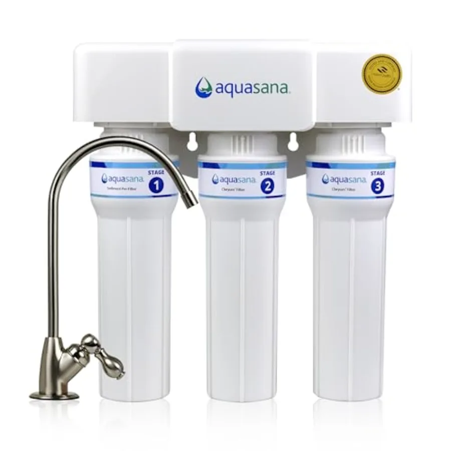 

Under Sink Water Filter 3-Stage Max Flow Claryum Filtration WQA Certified to Reduce PFAS Lead and Chlorine Under Counter Drinki