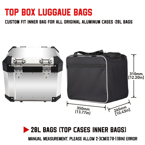 Imagen 2 del producto Bolsa de motocicleta, bolsas interiores para sillín para BMW R1200GS F800GS Adv, bolsas de equipaje para motocicleta R1200GS R1250GS LC