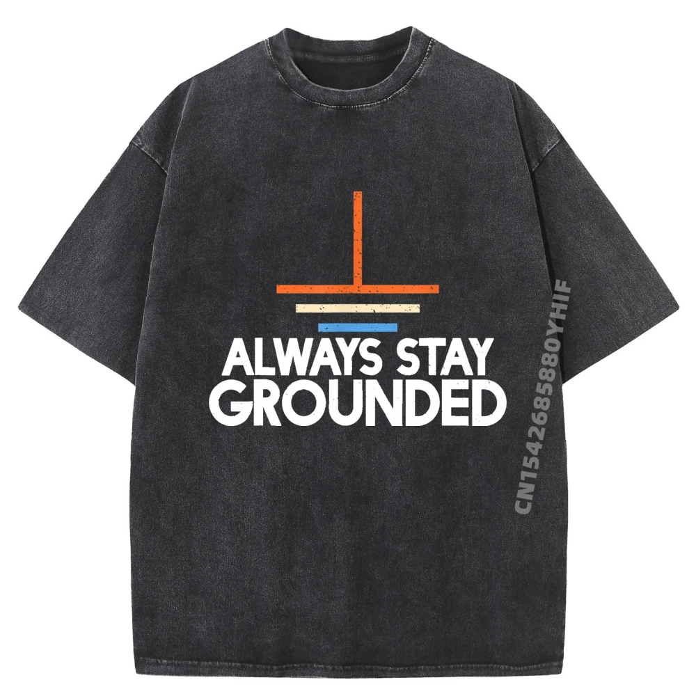 

Funny Vintage Electrical Engineer Mens Designer Clothes Cheap Big Size Printed Tees Loose Washed Shirt