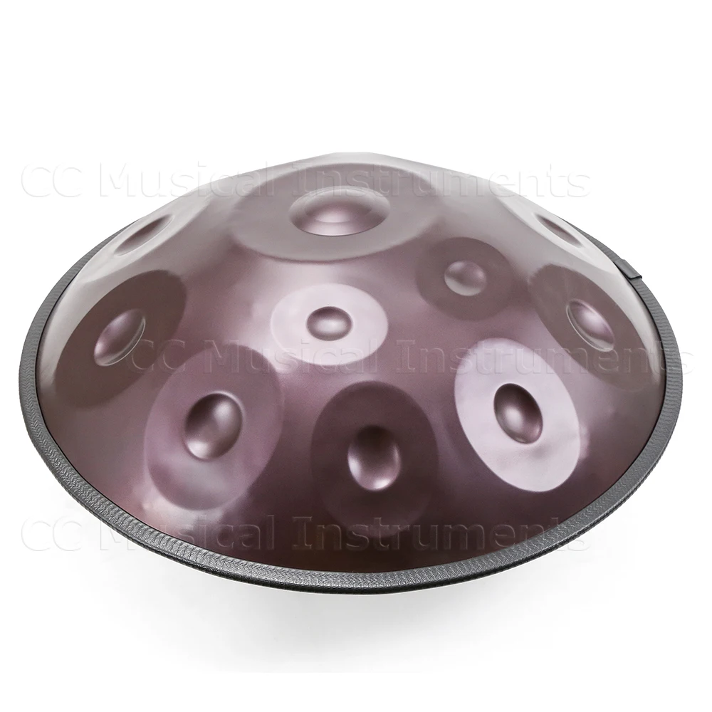 Purple handpan drum 22inch D minor 9/10/12/14 tones tambor yoga meditation music drum instrument beginner steel tongue drum gift