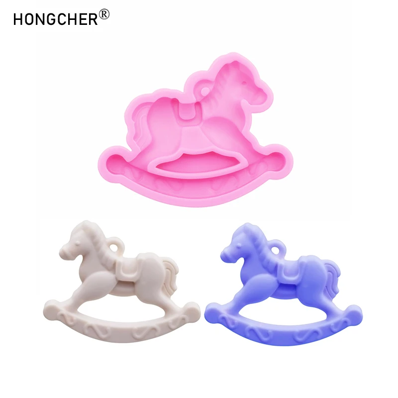 Caballo de Troya DIY molde de silicona aromaterapia yeso colgante coche colgante decoración difusor piedra DIY material de resina alas goteo
