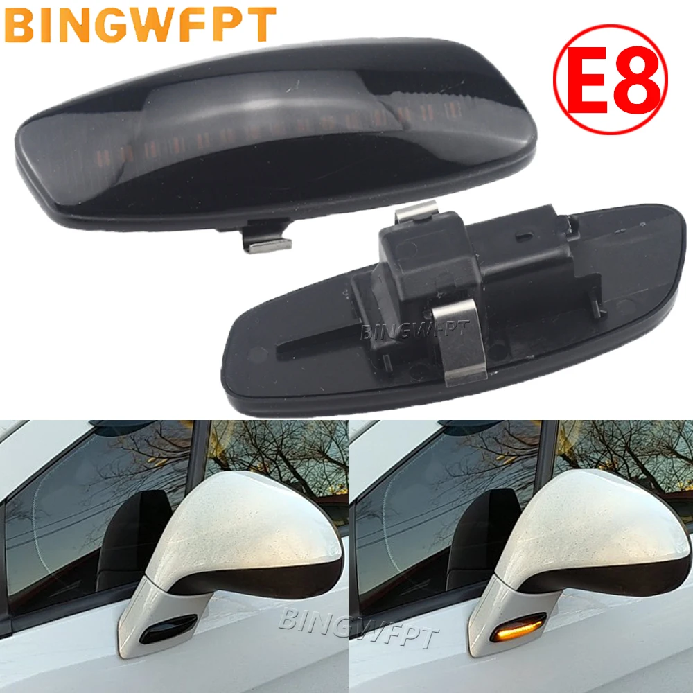 2PCS NEW Dynamic LED Side Marker Light Signal Blinker for Peugeot 207 308 3008 5008 RCZ Sequential Turn Signal Indicator Lights