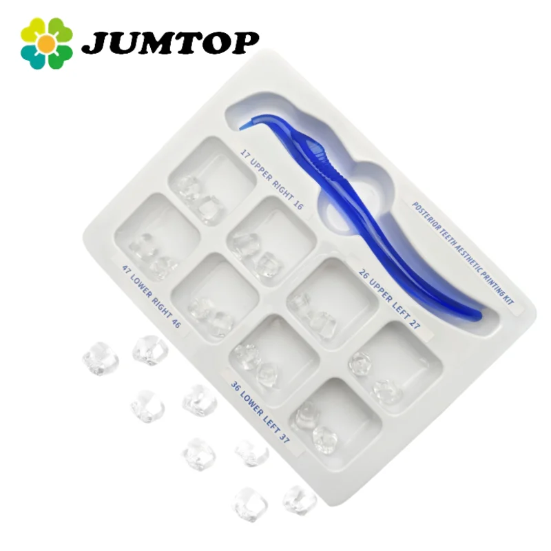 

JUMTOP 1 Set Dental Posterior Teeth Aesthetic Printing Mould Kit For Light Cure Composite Restoration Filling Tools