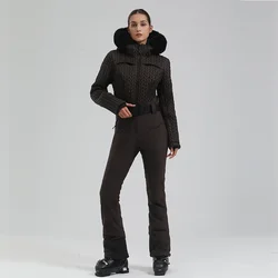 Combinaisons de ski coupe-vent et imperméables pour femmes, sweats à capuche de survêtement de terrain de neige, vêtements de ski, chaud, extérieur, hiver, nouveau