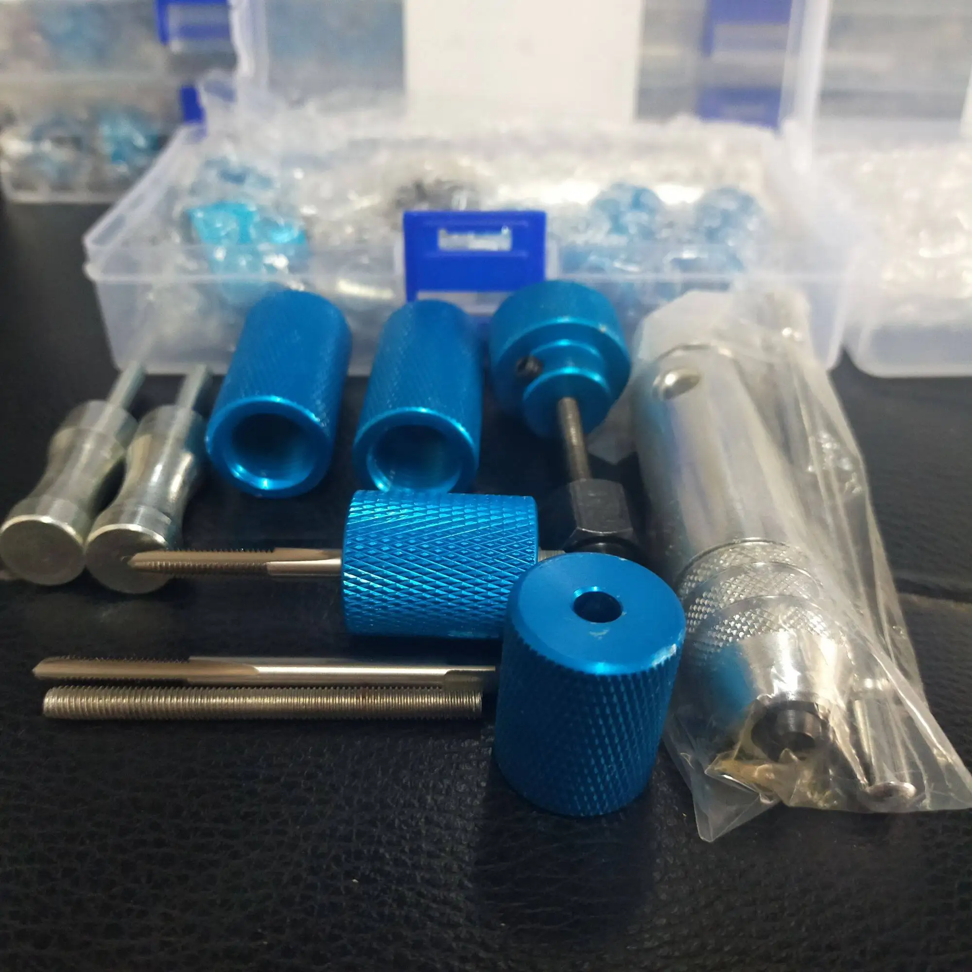 HAOHIZE Kit De Extracción De Inyectores Diésel/Gasolina | 3 Piezas De Acero Al Carbono | Desmontaje Rápido Y Eficiente | Compatible Multimarca