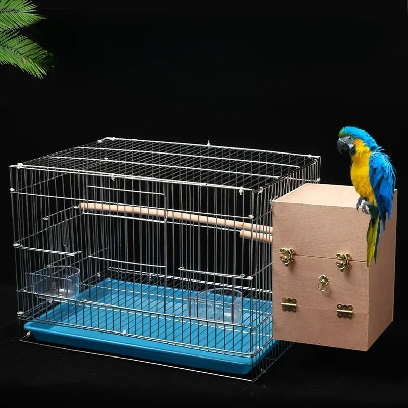 

Pigeon Window Feeder Bird Cages House Products Toys Backpack Bird Cages Habitat Box Gabbia Pappagallo Bird Supplies RR50BN